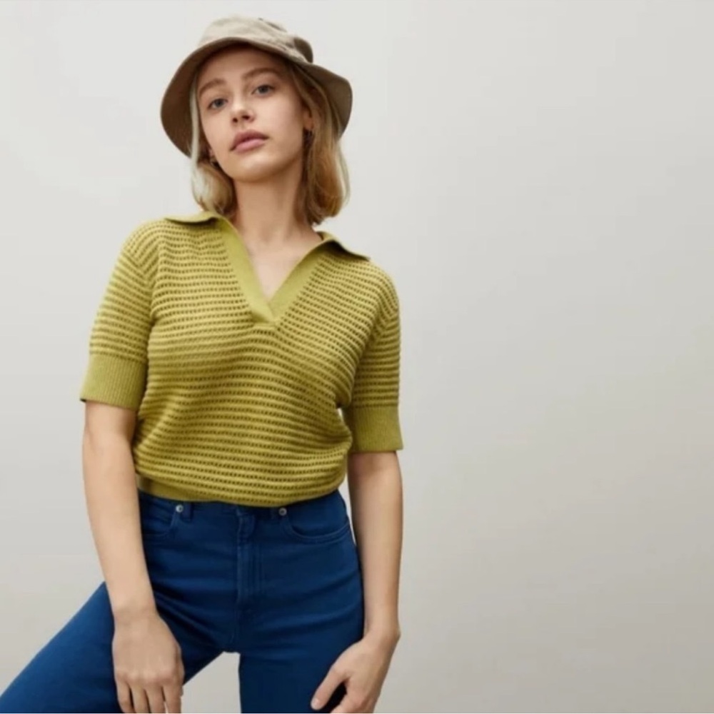 Everlane Green Knit Sweater